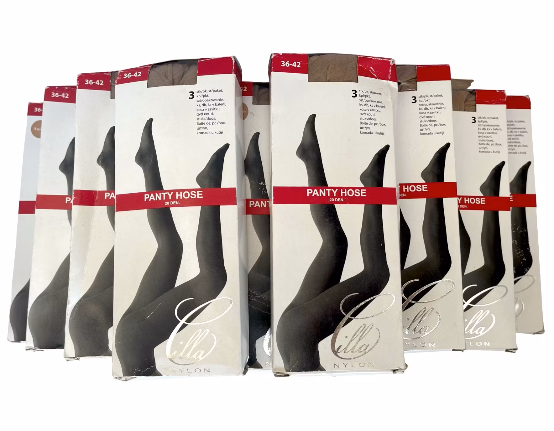 Lot de 14 collants 20 DEN, lot de 3, ambre 36-42, Portugal