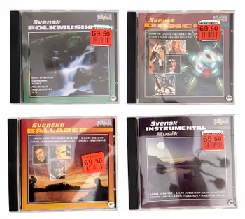 Svensk Musik 20 CD-skivor - Blå Gula Toner Samling