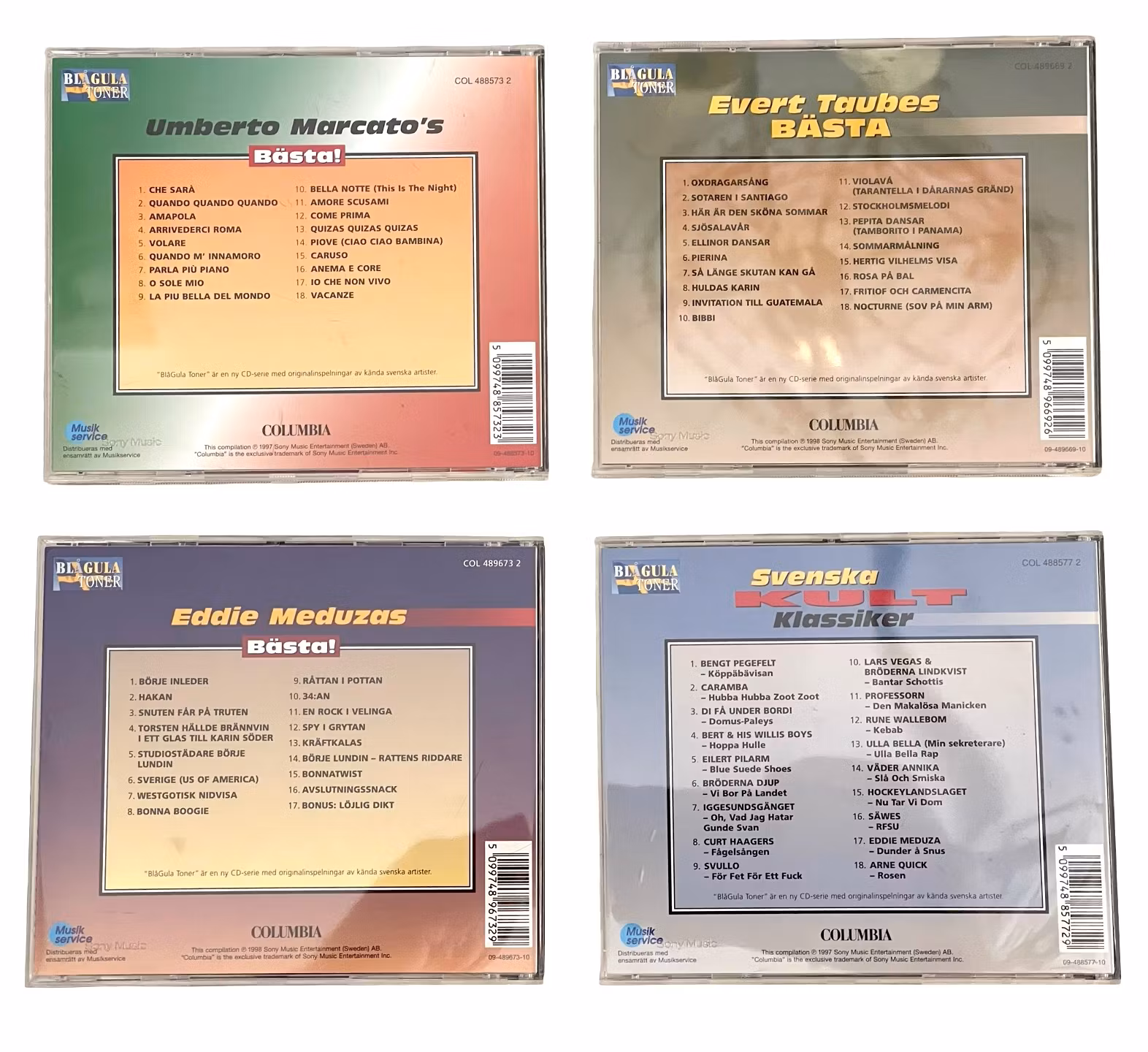 Muzyka szwedzka 20 płyt CD – kolekcja Blue Yellow Tones