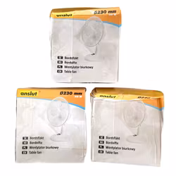 3 stk. bordventilatorer - Stik 230 mm, 30 W