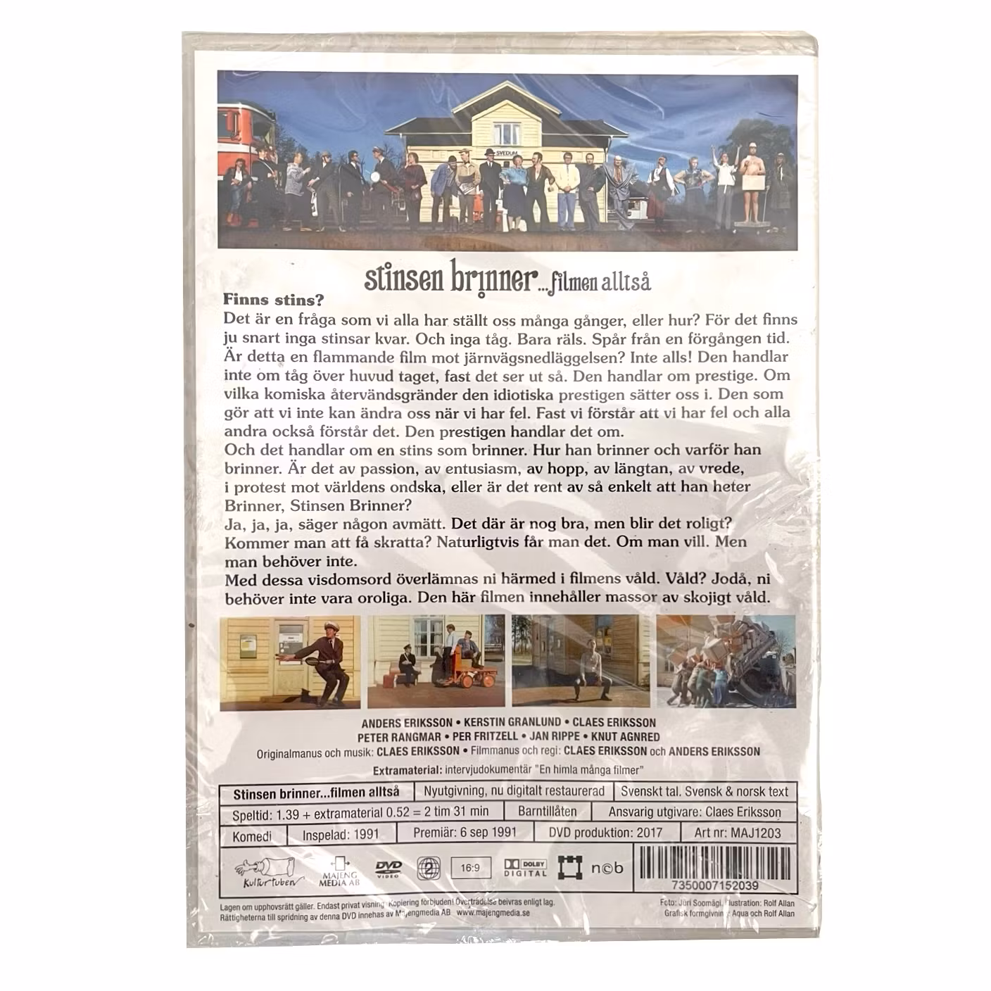 Stinsen brinner... filmen alltså, Inplastad DVD