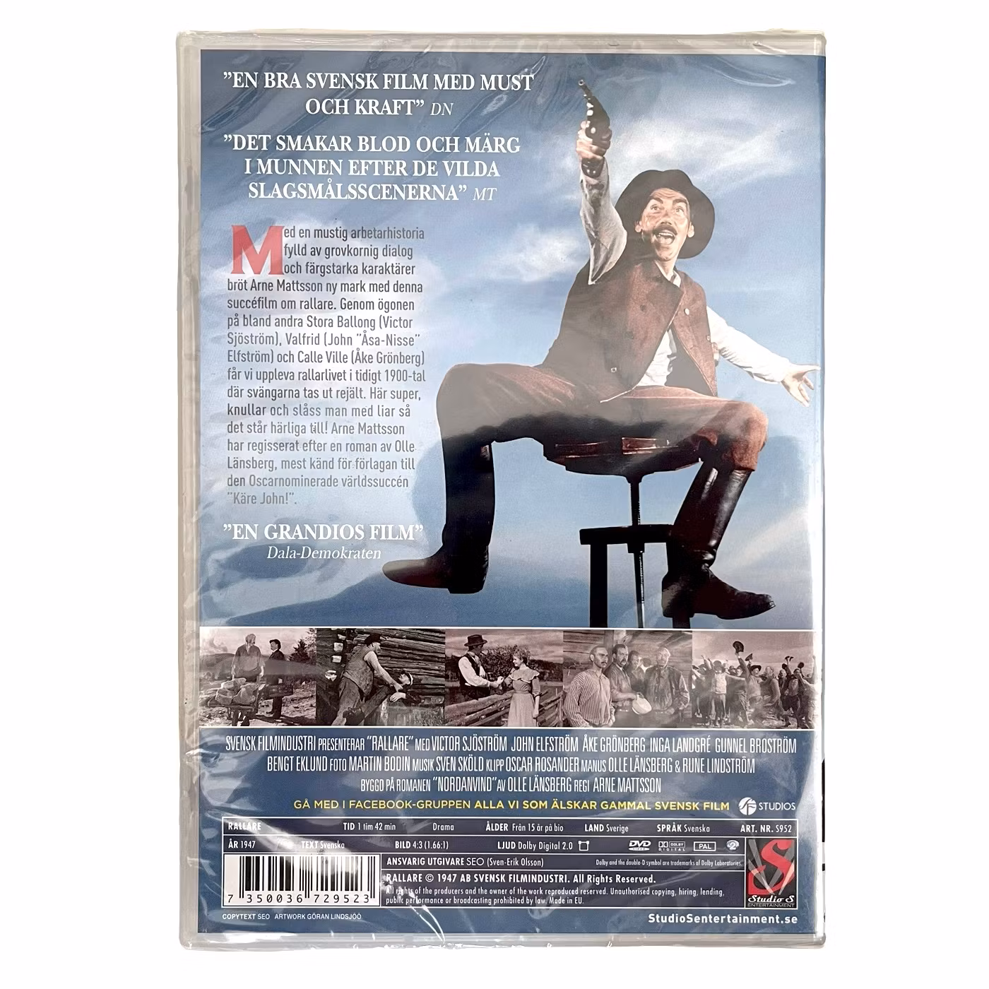 Rallare (1947) - Victor Sjöström & John Elfström, Wrapped DVD New