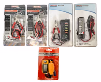 5 st. Batteri & Generator & Säkring testare