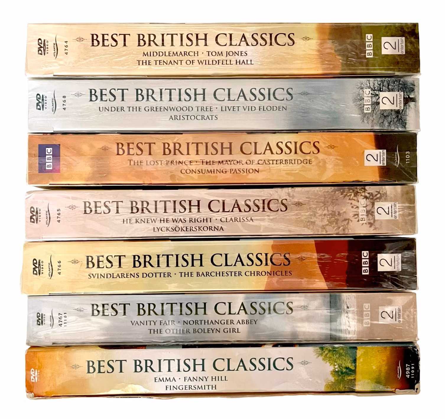 7 Cajas - Los Mejores Clásicos Británicos, Envuelto (30 discos) DVD NUEVO