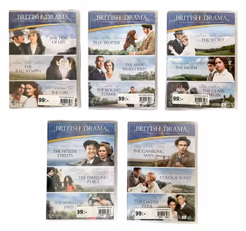 5 Boxar - British Drama Box 1 - 5 Inplastad (15-disc) DVD NY