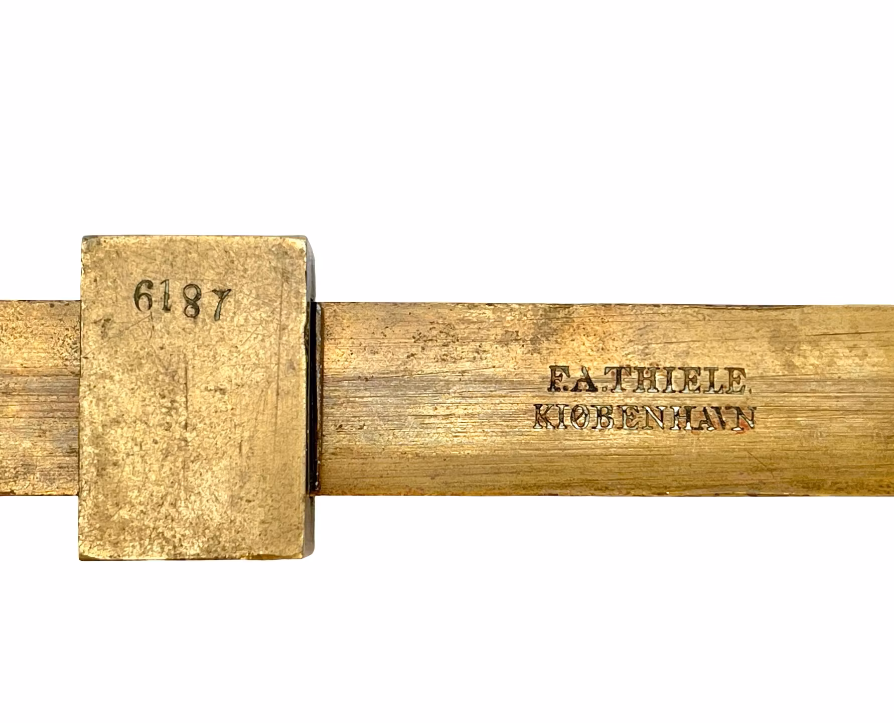 Balances antiques, laiton, FA Thiele, Copenhague