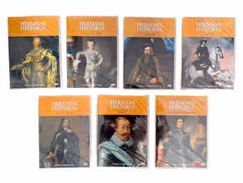 7 st. Hermans Historia, Svenska kungarna / Regenter, Inplastad DVD NY