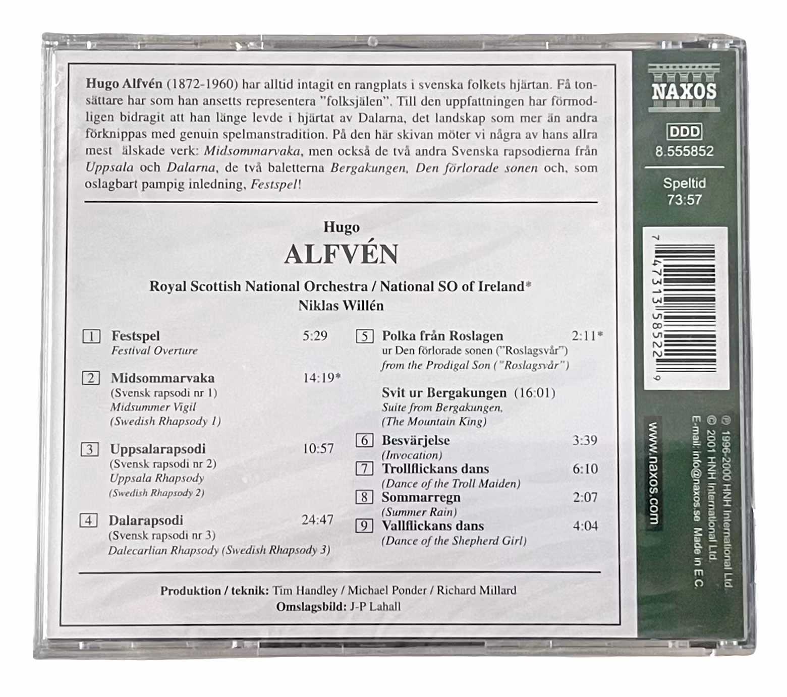 Hugo Alfven - Midsummer Vigil, Wrapped CD NEW
