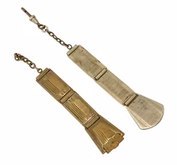 Antyczne łańcuszki do zegarków kieszonkowych / zawieszki do zegarków