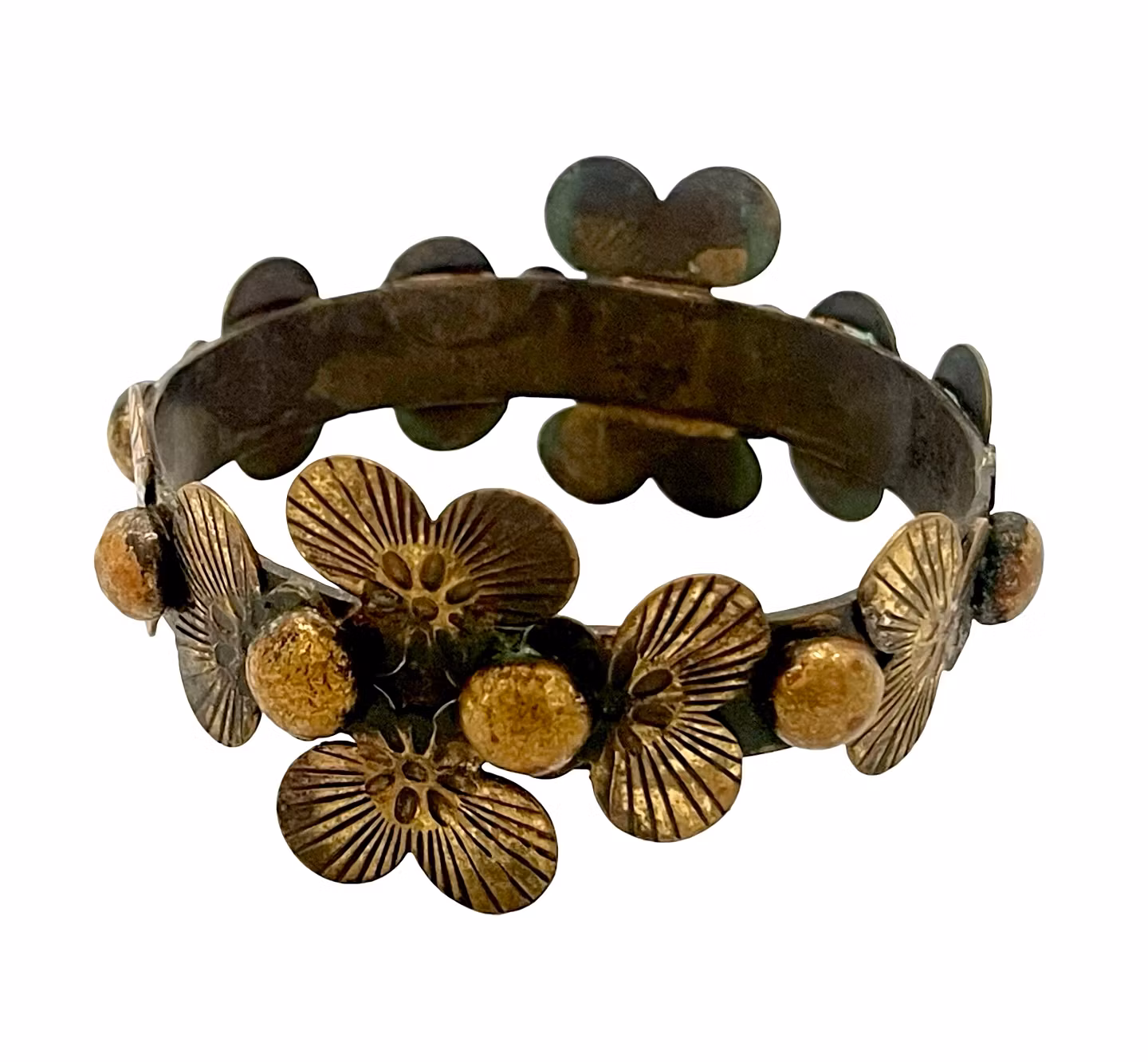 SEPPO TAMMINEN (Finlandia, 1944-2012) Biżuteria z brązu 4 sztuki.