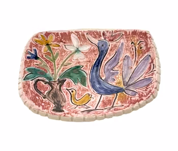 RUT BRYK (Finland, 1916-1999) Brosch, Porslin, Signerad