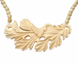 Antik victoriansk halskæde i ægte elfenben