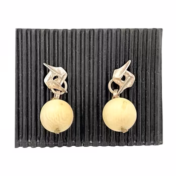 BJÖRN WECKSTRÖM - Halsband med Lapponia Örhängen i äkta elfenben, Finland