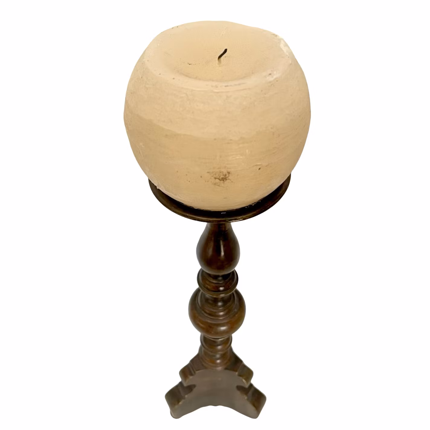 Antikk bronselysestake i barokkstil