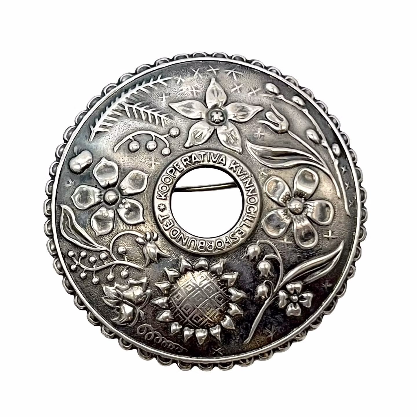 BROSCH - Kooperativa Kvinnogillesförbundet ,Silver FP, Stockholm 1962