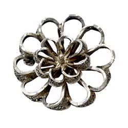 Vintage filigran BROSCH - Silver 835