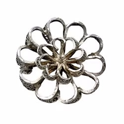Vintage filigran BROSCH - Silver 835