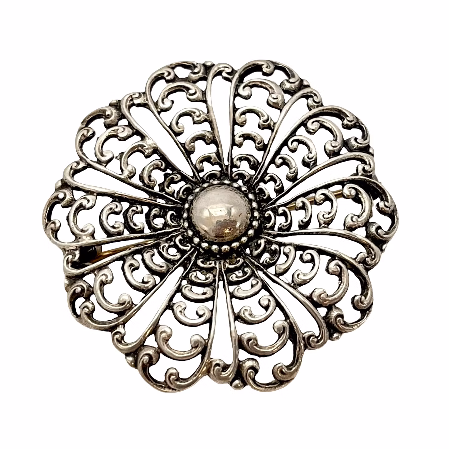 SEPPO TAMMINEN (Finlandia, 1944-2012) Srebrna broszka, sygnowana