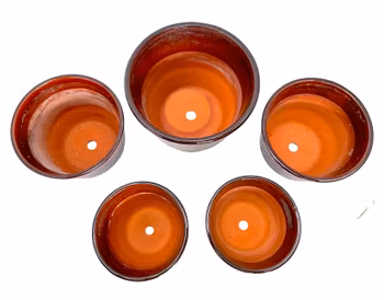 5 st Steninge keramik ytterfoder blomkrukor