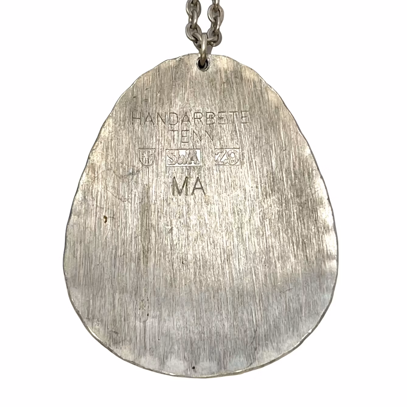 Vintage NASZYJNIK, SWÅ / Jokkmokks Tin - Laponia