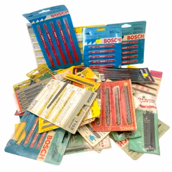 Parti med stikksagblad ca. 175 stk. Bosch mm