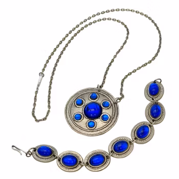 Naszyjnik vintage z wisiorkiem i bransoletką w KK Tenn - Margit i Ingvar Karlsson