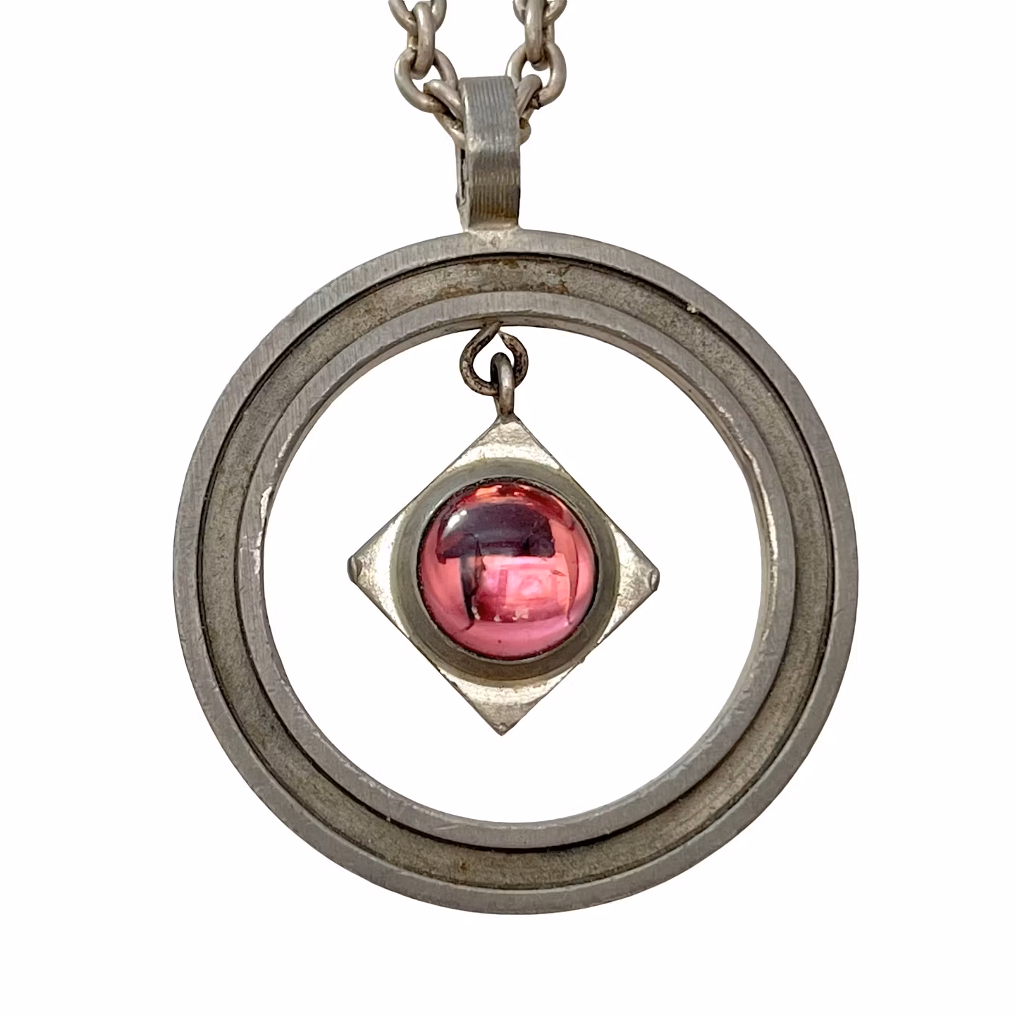 KNUT-ERIK WALLBERG, NASZYJNIK W stylu vintage - WEGE Cyna