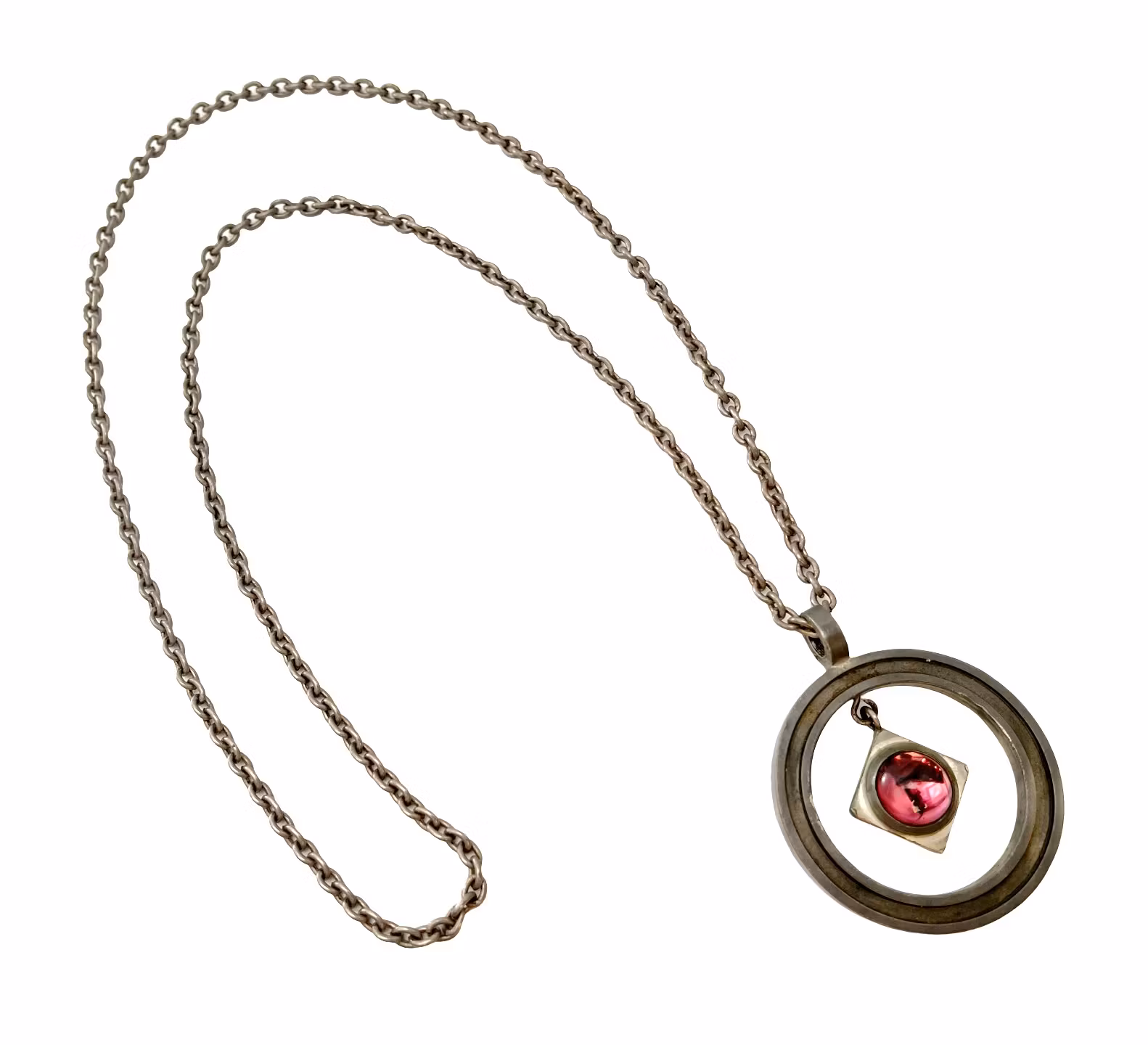 KNUT-ERIK WALLBERG, NASZYJNIK W stylu vintage - WEGE Cyna