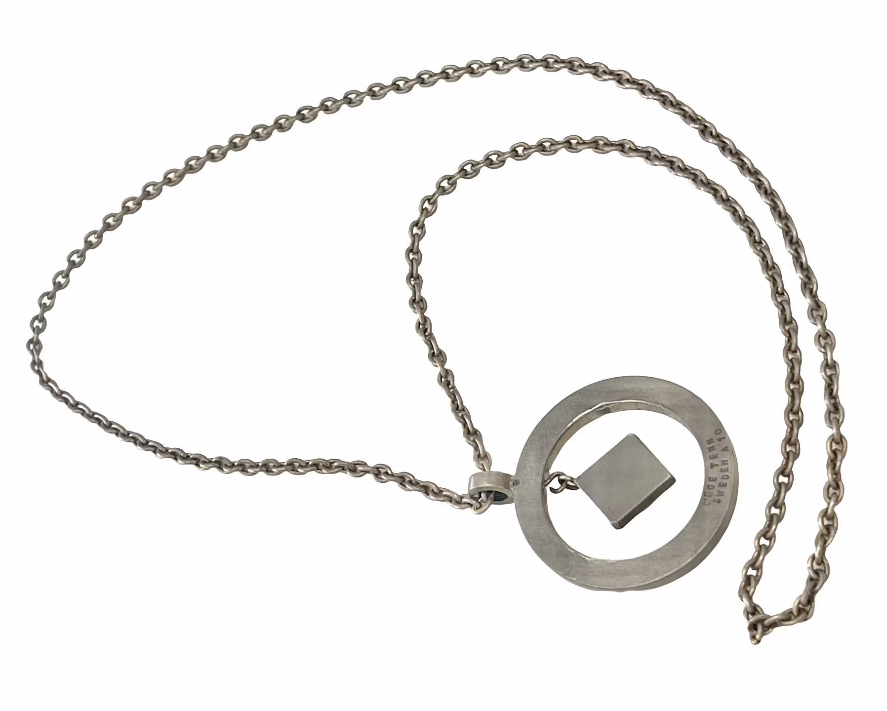 KNUT-ERIK WALLBERG, NASZYJNIK W stylu vintage - WEGE Cyna