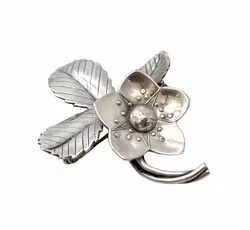 GERTRUD ENGEL. Brosch, Sterlingsilver