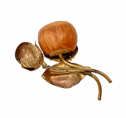 Spilla vintage con design a dado