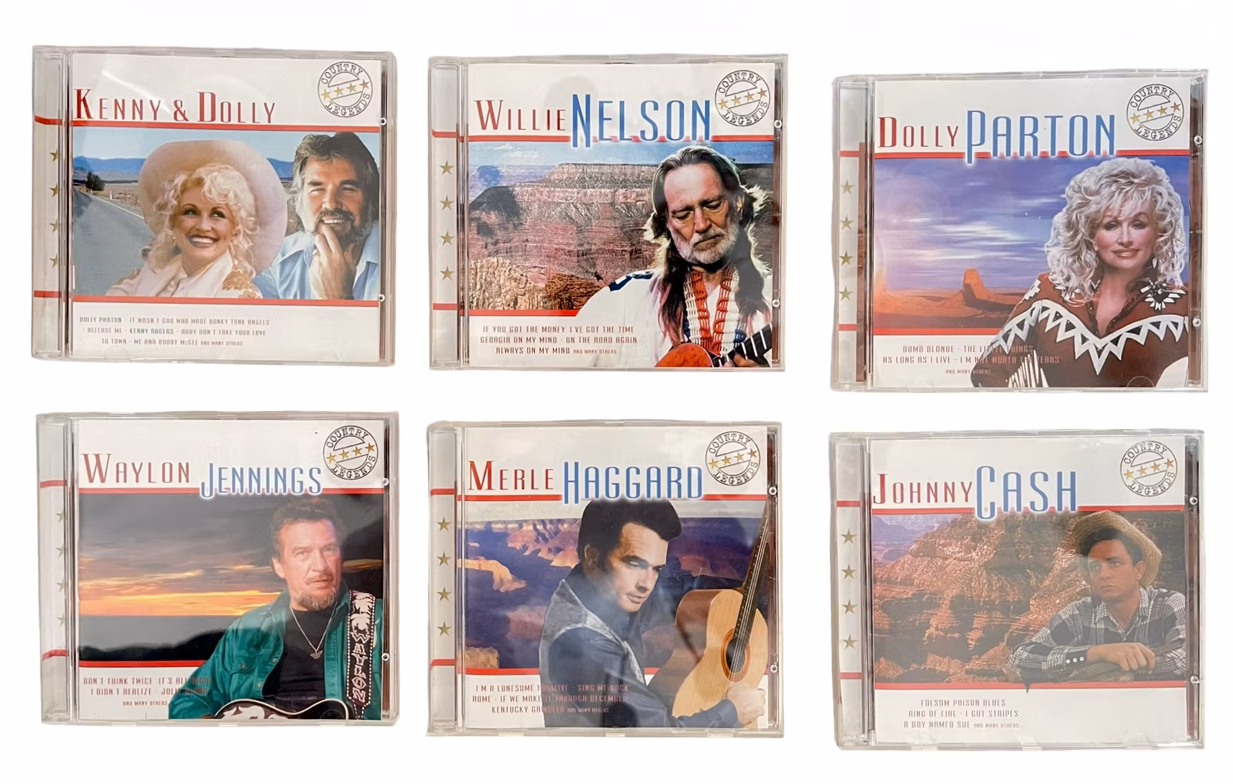 COUNTRY LEGENDAT - 12 CD:n kokoelma