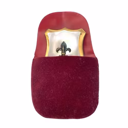 Spilla vintage - Fiore di giglio con madreperla