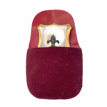 Vintage BROSCH - Lilja Blomma med Pärlemor