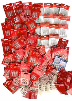 97x 3-pack, Konstsmide, Reservlampor för jul stall och ljuslyktor mm.