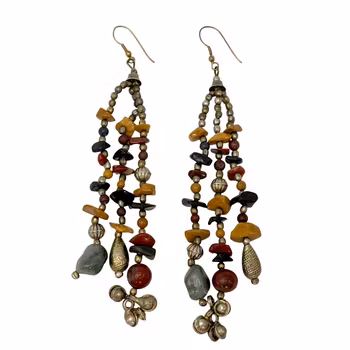 Vintage långt ÖRHÄNGEN 1 par - olika färger