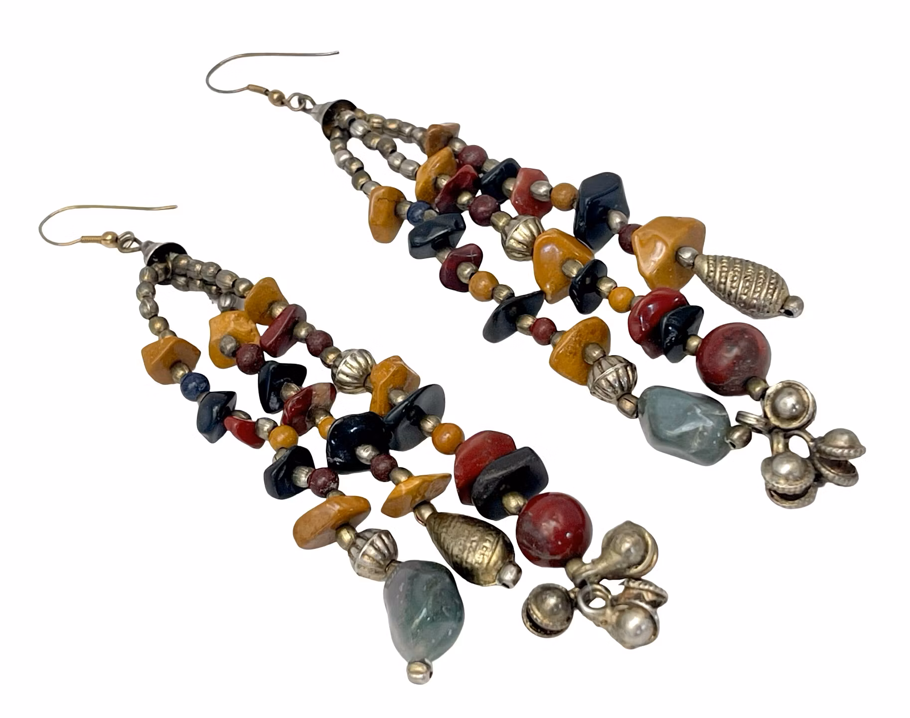 Vintage långt ÖRHÄNGEN 1 par - olika färger