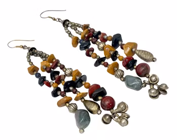 Vintage långt ÖRHÄNGEN 1 par - olika färger