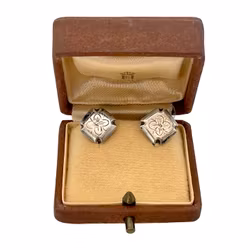 Vintage ÖRHÄNGEN 1 par - HGR, Stockholm, Silver