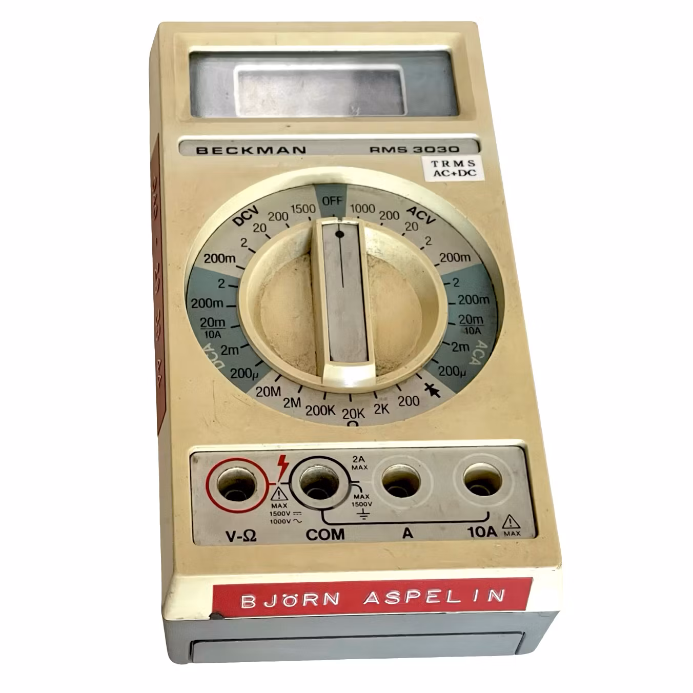 Beckman RMS 3030 Digital multimeter, Voltmeter Amperemeter Ohmmeter DC AC