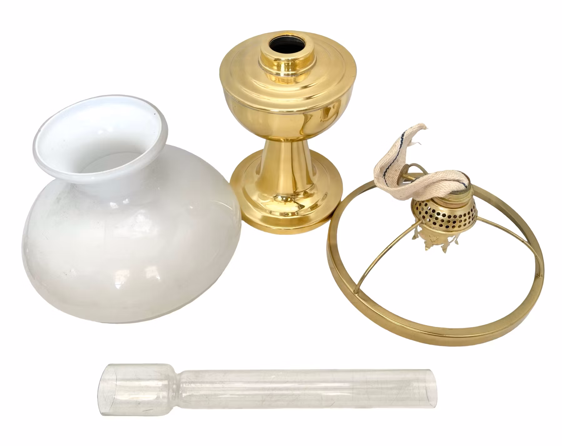 Lampe de table photo, laiton et verre, Allemagne, jamais utilisée