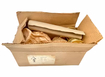 BORDSFOTOGENLAMPA, Mässing & Glas, Tyskland, Oanvänt