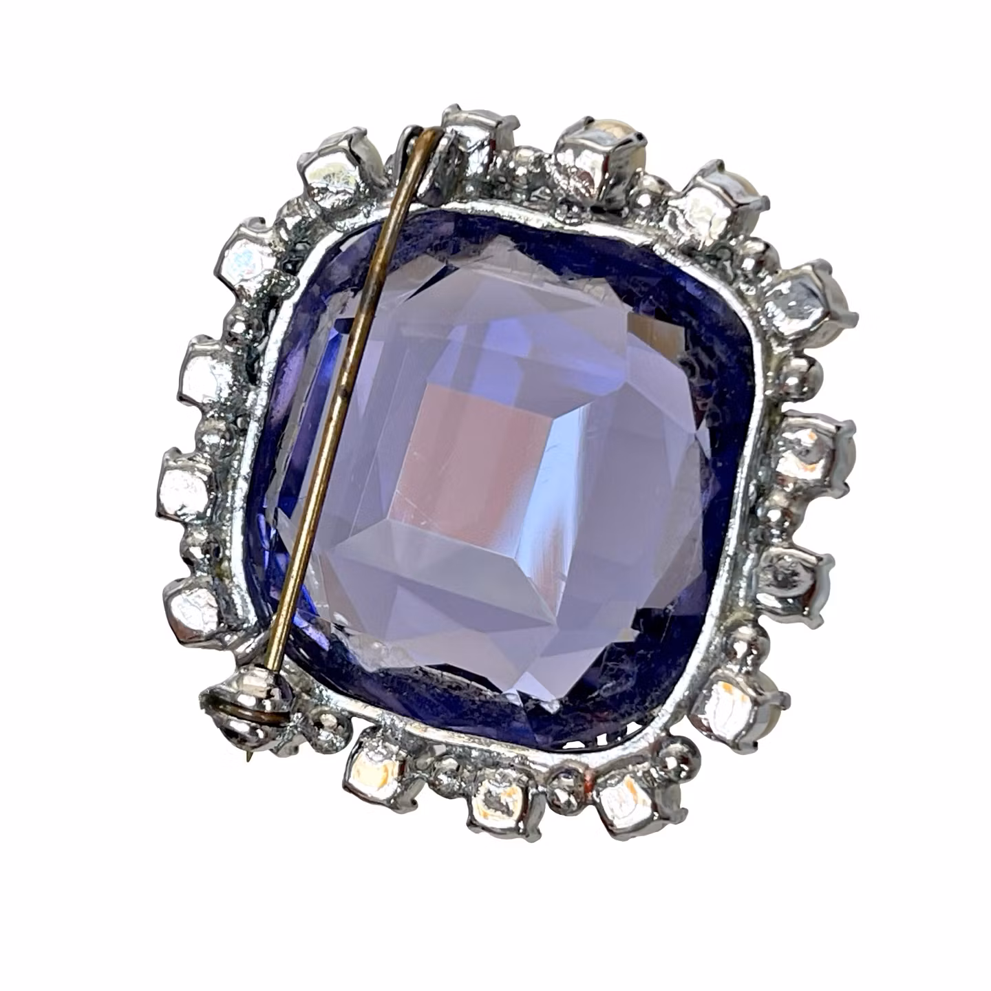 Vintage BROSCH - Syntetisk Ametist