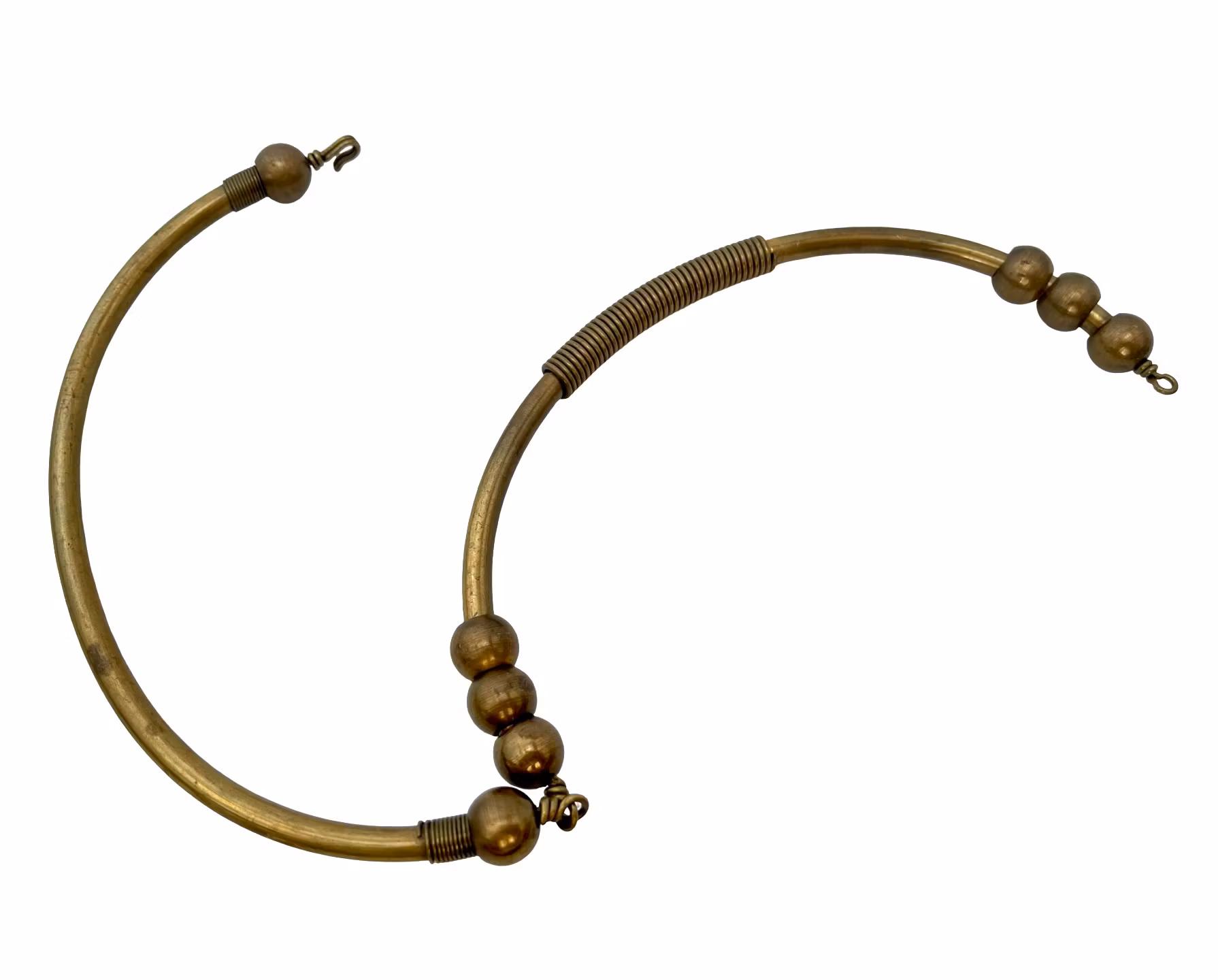 Vintage etnisk håndverkerhalskjede, bronse