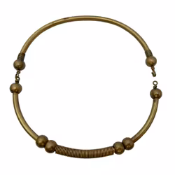 Naszyjnik Vintage Etniczny Rzemieślnik, Brąz