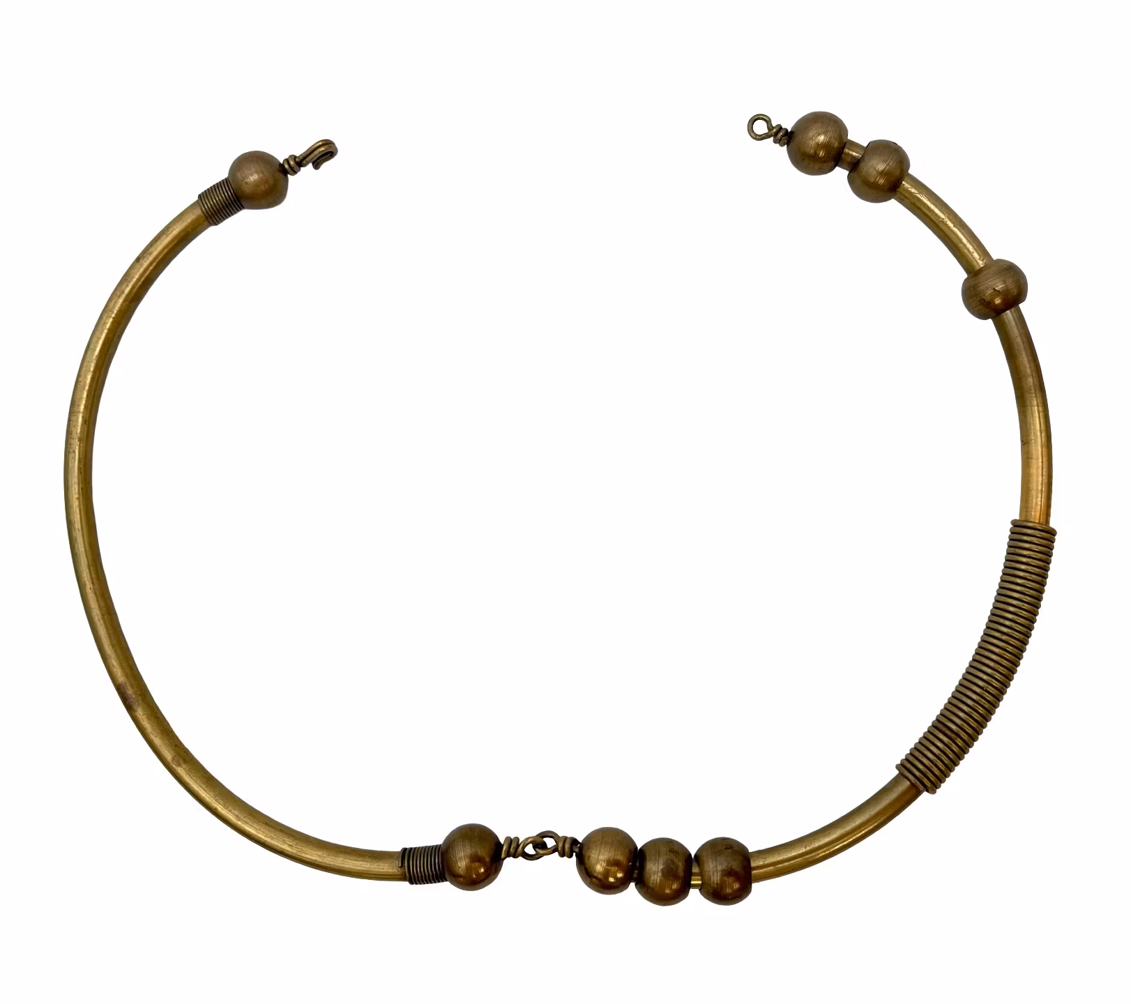 Vintage etnisk håndverkerhalskjede, bronse