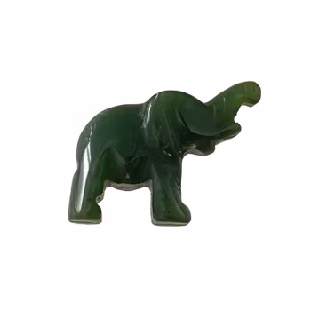 Jade i form av skuren elefant
