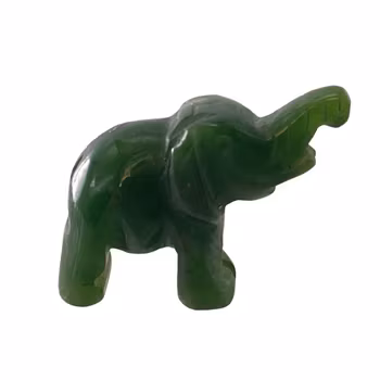 Jade i form av skuren elefant