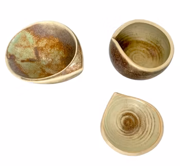 Getthen Holm, Keramikskålar, stengods, signerade Holm