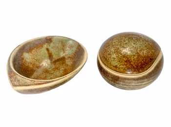 Getthen Holm, Keramikskålar, stengods, signerade Holm